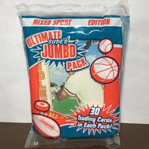 👀Sport Mixed Ultimate Edition Super Jumbo Trading Cards Pack 30.New/Sealed